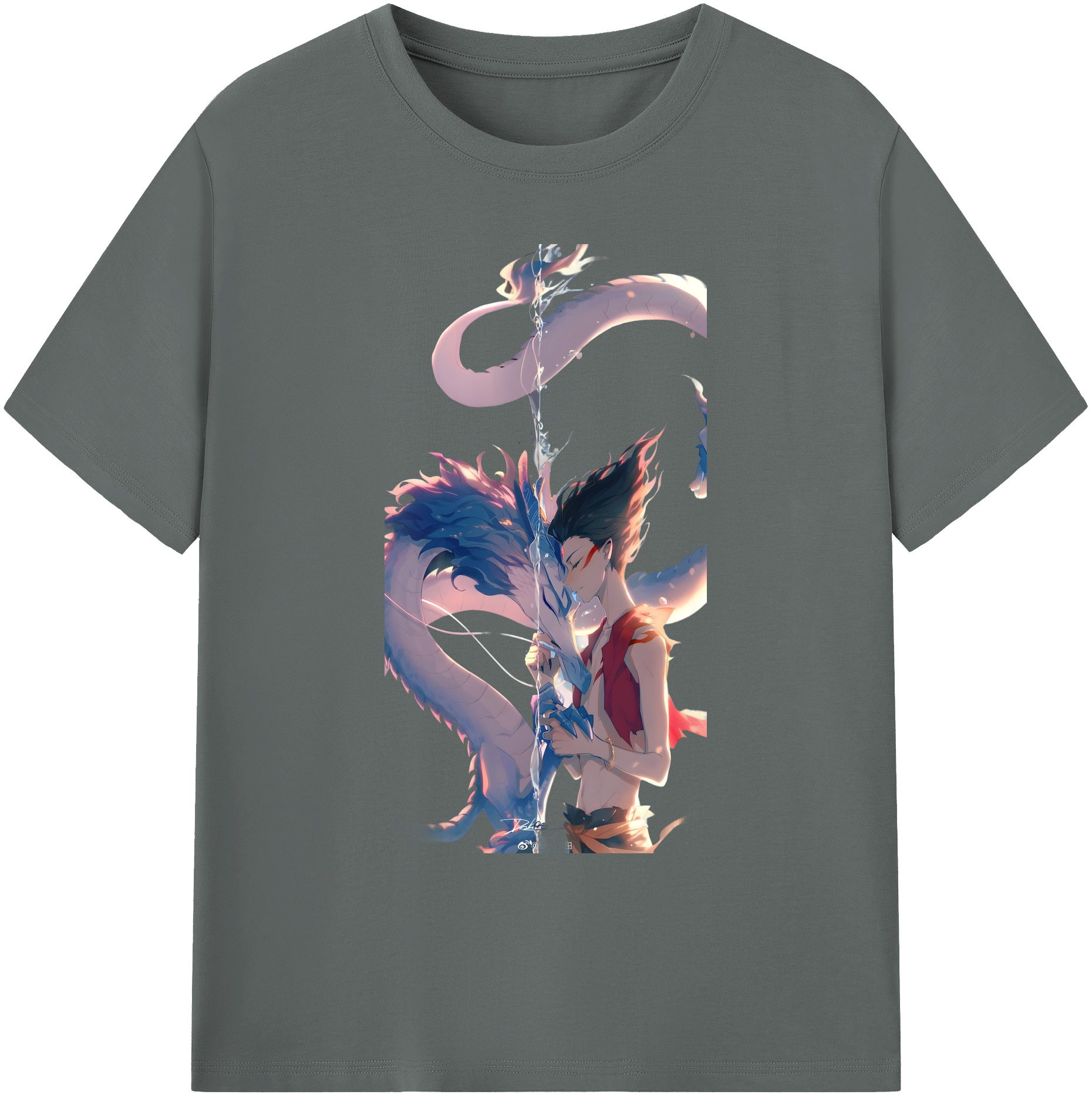 （画像用） Ne Zha 2 ナタ 魔童の大暴れ 綿100％ メンズ半袖Tシャツ｜肌触りやわらか＆通気性